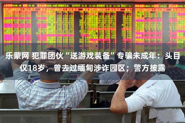 乐蒙网 犯罪团伙“送游戏装备”专骗未成年:头目仅18岁,曾去过缅甸涉诈园区;警方披露