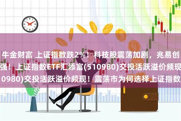 牛金财富 上证指数跌2%！科技股震荡加剧，兆易创新跌停，大消费逆市走强！上证指数ETF汇添富(510980)交投活跃溢价频现！震荡市为何选择上证指数？
